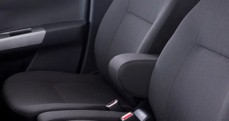 Black Seat Color with Red Dot Ornament